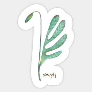 Simply fresh simbol Sticker